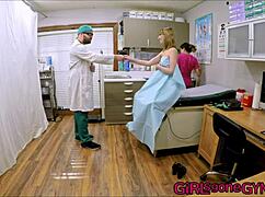 daisy bean humiliated in gyno exam speculum spread by doctor tampa for uni entry