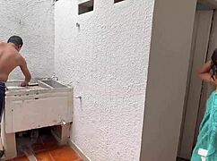 My skinny latina stepsis sucks cock bribes me then i pound her tight black pussy