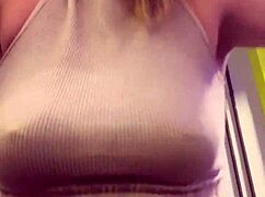 damn, didn't notice my shirt went see-through sweaty at the gym, total tease