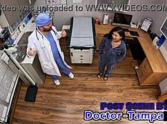 Dr Tampa Inspects Bratty Latina Cheerleader Mya In Gloves Physical Humiliating Her Shaved Pussy