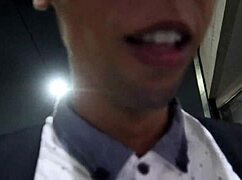 so i lock myself in with this sexy morena milf offering cash and things get voyeur hot quick