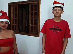 Christmas Special Luara Sonza Squirts Hard on Myke Brazil's Huge Cock