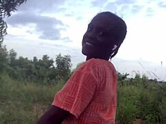 Crazy Girl Twerks Half Naked Amid Forest Trees