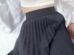 em gái vietnamese student hairy wet pink pussy fingered massaged to creampie orgasm