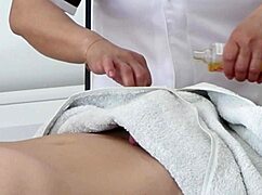 Oiled Massage Ends with Huge Cum Close Up