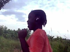 Crazy Girl Twerks Half Naked Amid Forest Trees