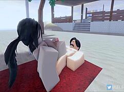 roblox rr34 animation heats up at the beach championship party