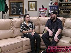 Tampa University Exam: Mara Luv's Pierced Nipples and Shaved Pussy Spread