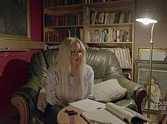 louise lee plays geeky ttrpg girl at the desk getting horny bending over for anal toys doggystyle and cowgirl rides