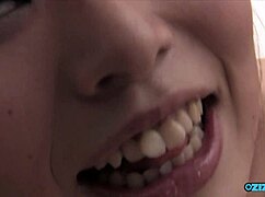 young babe undresses slowly then gets roughly fucked doggystyle on bed by old dude