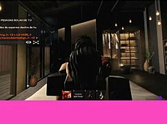 bbc stuffs big cock deep in latina pussy doggystyle bent over wet