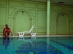 Sazan Cheharda's Naked Pool Tease Swims Seductively