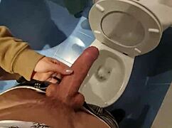 raw passion explodes as we fuck wildly in the dirty toilet stall