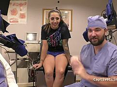 lesbian nurse stefania mafra humiliates patient with toys backstage