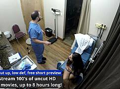 lesbian nurse stefania mafra humiliates patient with toys backstage