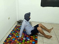 athletic guy flashes ugly small flaccid penis gym routine