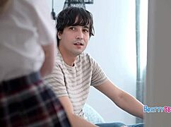 petite teen bends for big cock in bible study betrayal