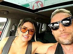 interview bit then slutty outdoor ass fuck creampie on road with luna oliveira!!