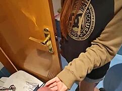 raw passion explodes as we fuck wildly in the dirty toilet stall