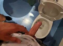 raw passion explodes as we fuck wildly in the dirty toilet stall