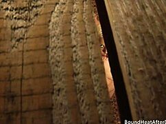 voyeur catches bent over bound slave licking dominant mistress pussy 😈🔥