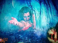 your ghostly ghoulfriend milf whispers dirty halloween joi to make you explode