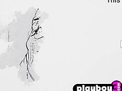 sexy blonde babes pose playboy style while milf models strip lingerie teasing