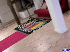 czech babe sucks old british cock then rides it hard