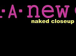 fresh-faced blonde poses naked up close