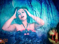 your ghostly ghoulfriend milf whispers dirty halloween joi to make you explode