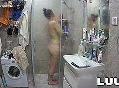 beautiful alice showers nude on amateur reality show.