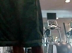 21 year old athletic roommate workout in dorm solo