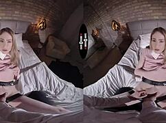 shaved big tits babe gives bj and hj in dark vr room freedom ain't free 🔥👅