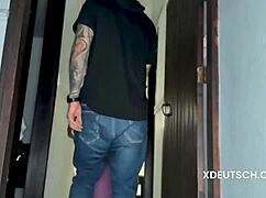 Horny Ebony Agent Teases Fat Tourist Cock Before Riding Huge Black Interracial