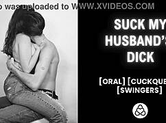 cuckquean watches hubby fuck other woman wet pussy erotic asmr