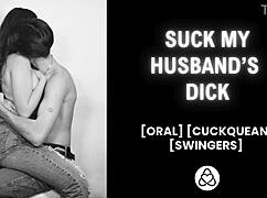 cuckquean watches hubby fuck other woman wet pussy erotic asmr