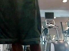 21 year old athletic roommate workout in dorm solo