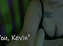 Kyra Hellfire moans your name while teasing tits in jerk off compilation