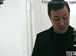 Big ass milf bride bends for ex's cock before wedding vows 😩🍑💍