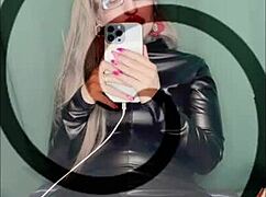 slip into my soaked panties all day while i tease your locked cock