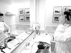 pawg bombshell chokes on black dick then takes facial cumshot