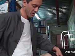 redhead mature housewife rides monster cock at the office desk