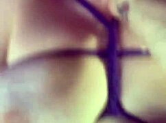 look at this goth slut bound in fishnets, dripping as toy fucks her to orgasm!