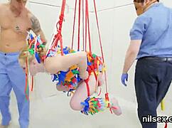 this slutty sweetie got her butthole wrecked brutally in the asylum for pain