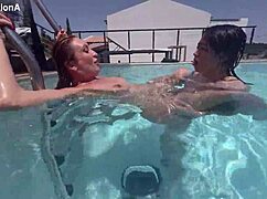 Underwater Anal Pounding! Her Toyboy Fucks Ass Hard with Toys