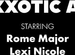 brunette lexi nicole licked and fucked by rome major's cock