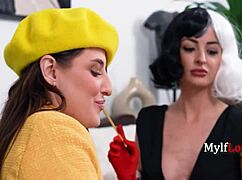 charlie and aubree valentine share puppy love with milf mommy vibes