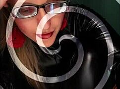 slip into my soaked panties all day while i tease your locked cock