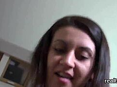 adorable czech teen strips in supermarket then gets pov banged hard by group.