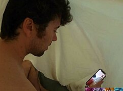 stepmom erin electra strokes stepson till he cums hard in her mouth!